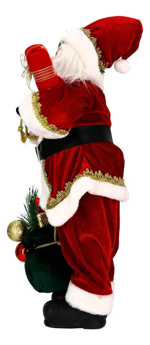 Santa Claus Lluvia Decorativo Rojo y Regalos  60 cm