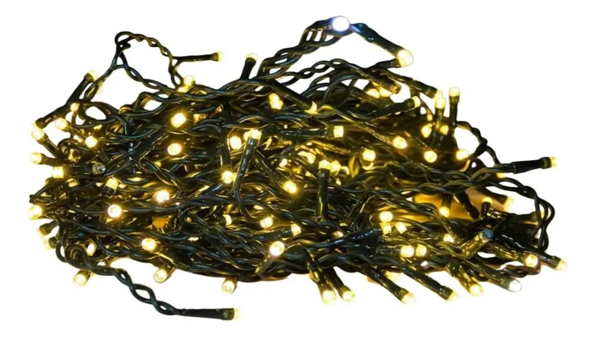 Serie Navideña 400 Led Luz Lálida Cable Verde Aprox 20 M