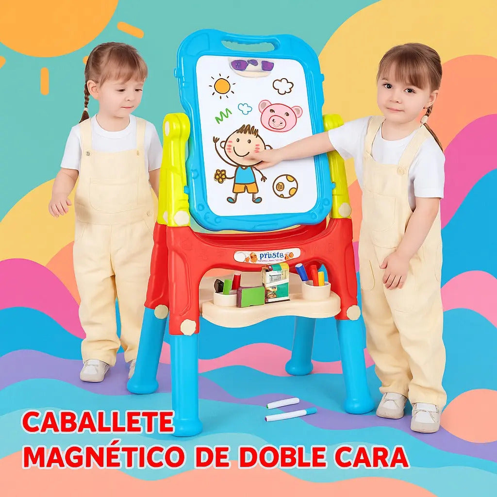 Pizarra 2 En 1 Infantil Con Accesorios 48 Piezas Candy Toys
