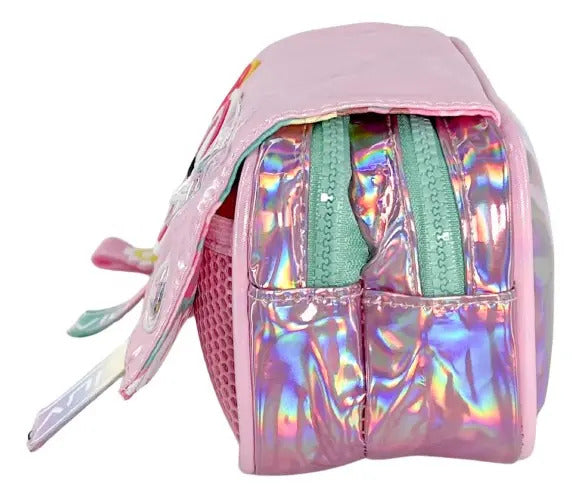 Paquete Mochila 3 Piezas Marca Lluvia Rosa Tornasol Primaria
