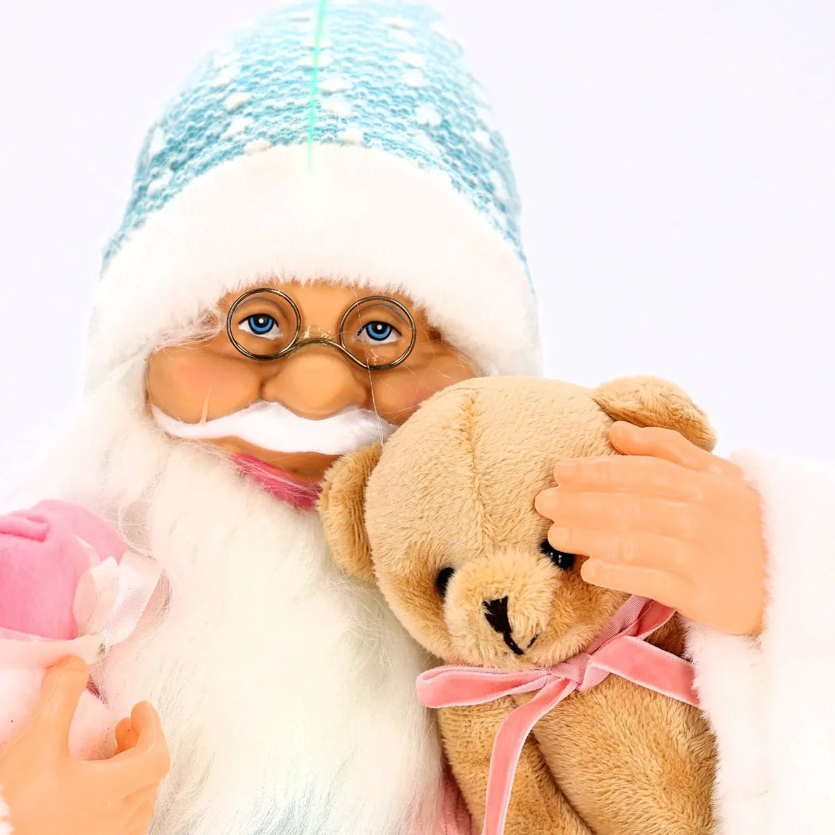 Santa Lluvia Candy Land Dulce Navidad con Osito 60 cm