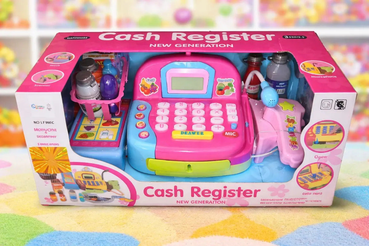 Caja Registradora Infantil Candy Toys Con 11 Accesorios