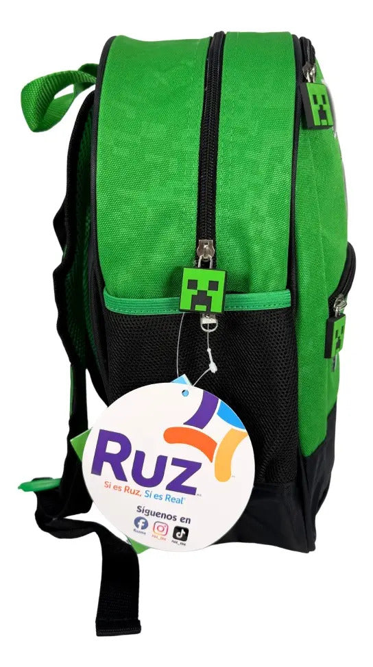 Mochila Kinder Marca Ruz Minecraft Aventuras Game