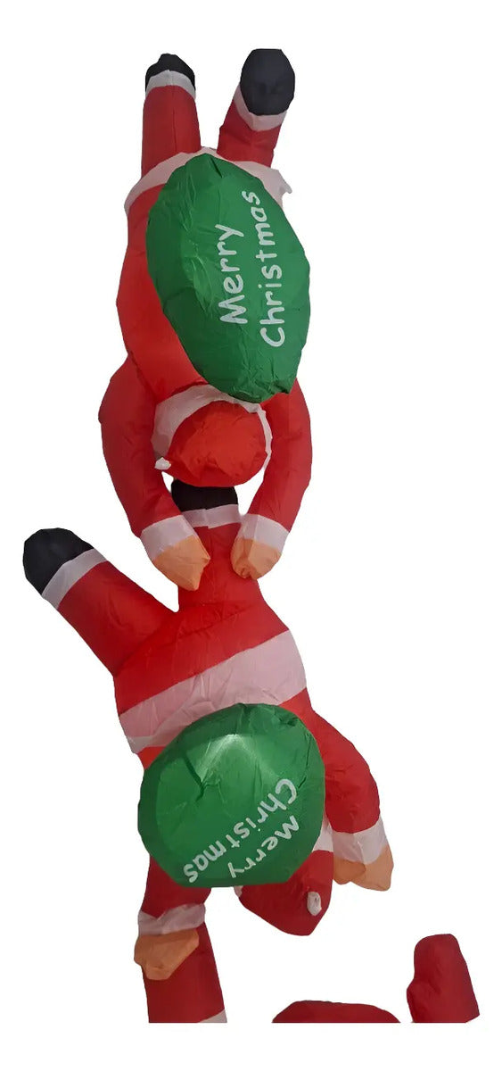 Inflable Navideño Escalera De Santas Marca Lluvia