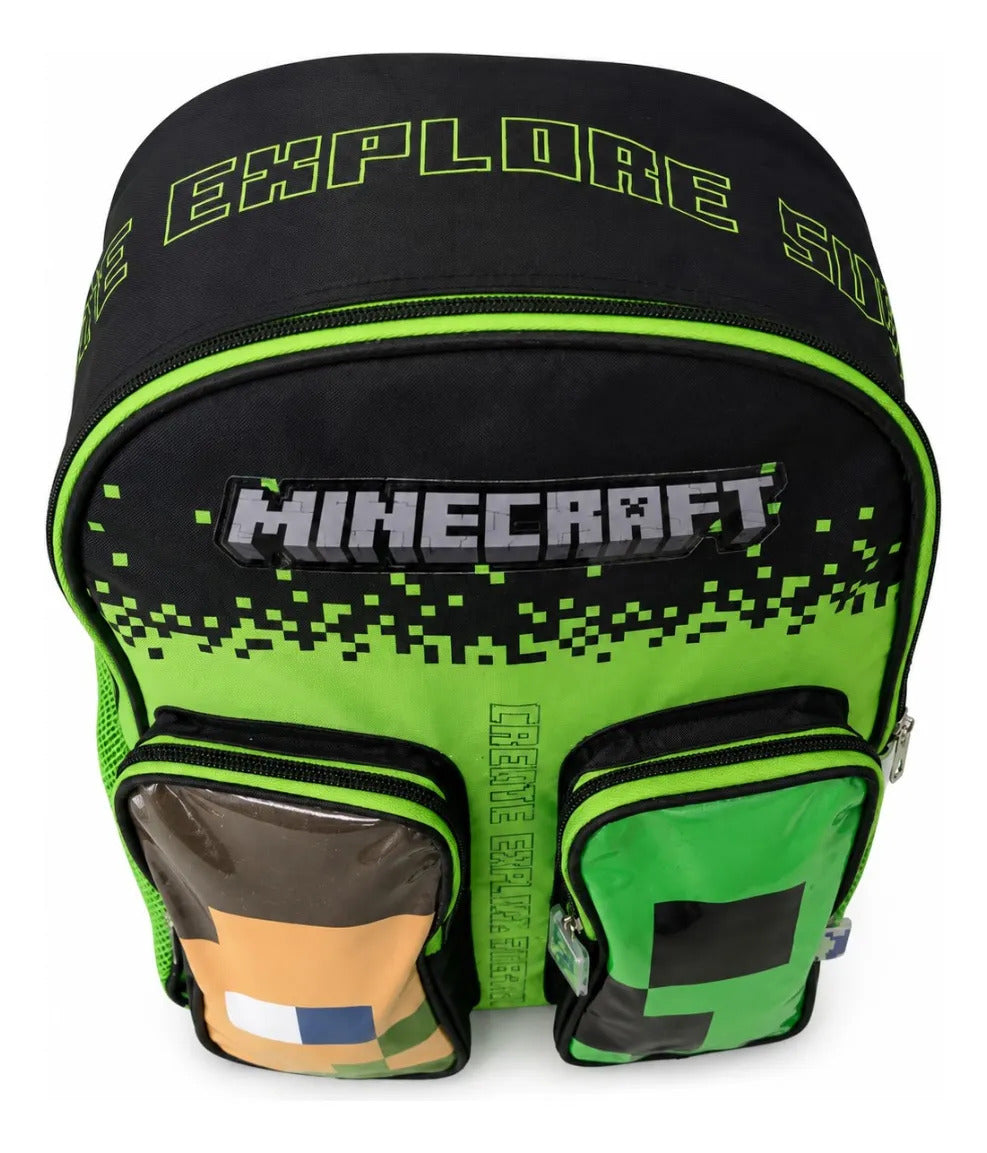 Mochila Minecraft Ruz Para Primaria Con Diseño De Steve