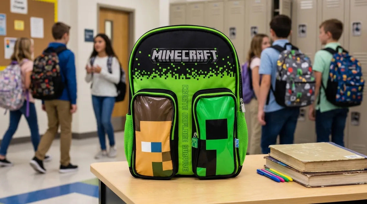 Mochila Minecraft Ruz Para Primaria Con Diseño De Steve