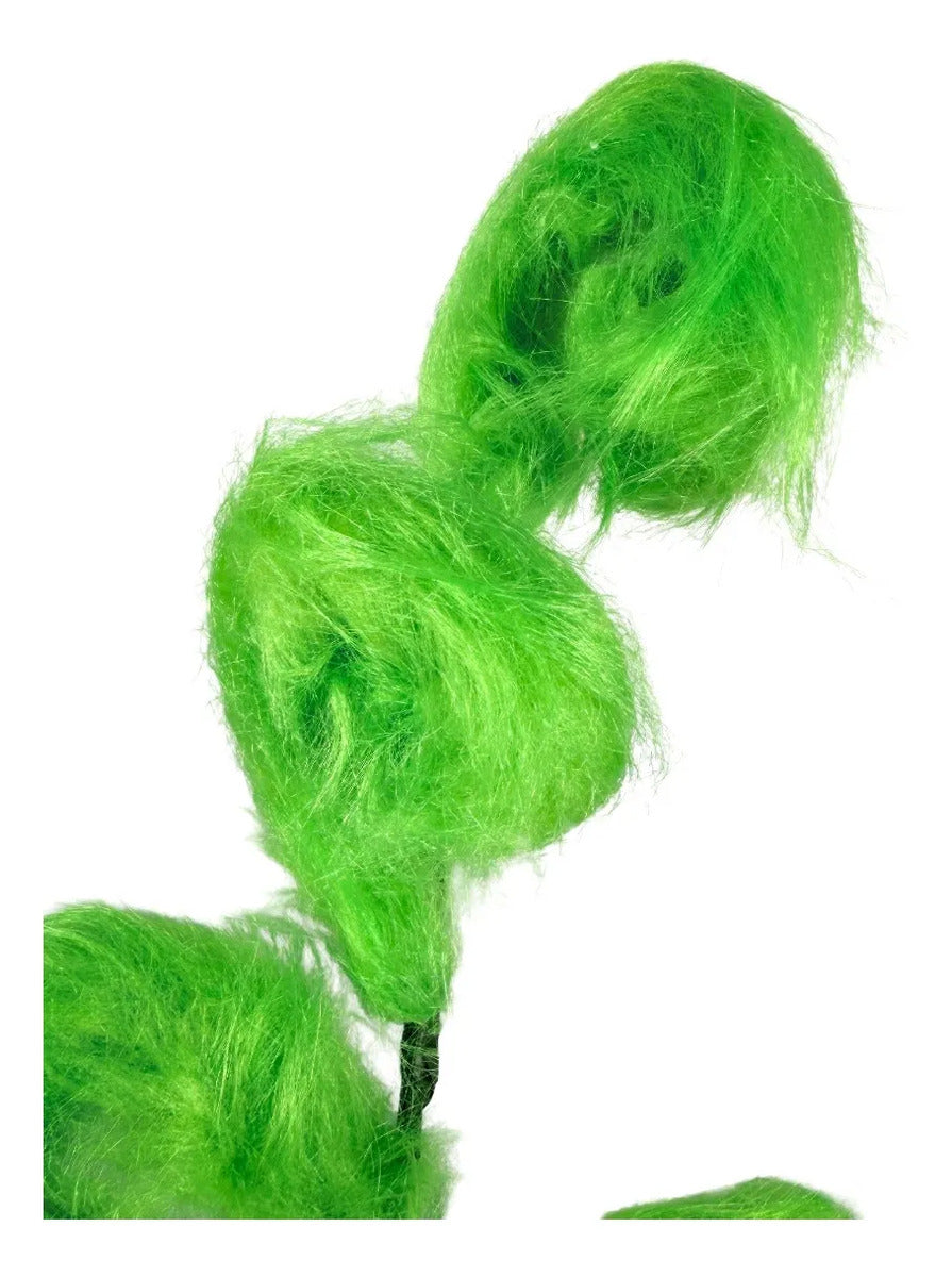 Rama Navideña Lluvia Verde Manzana Tipo Grinch 52cm