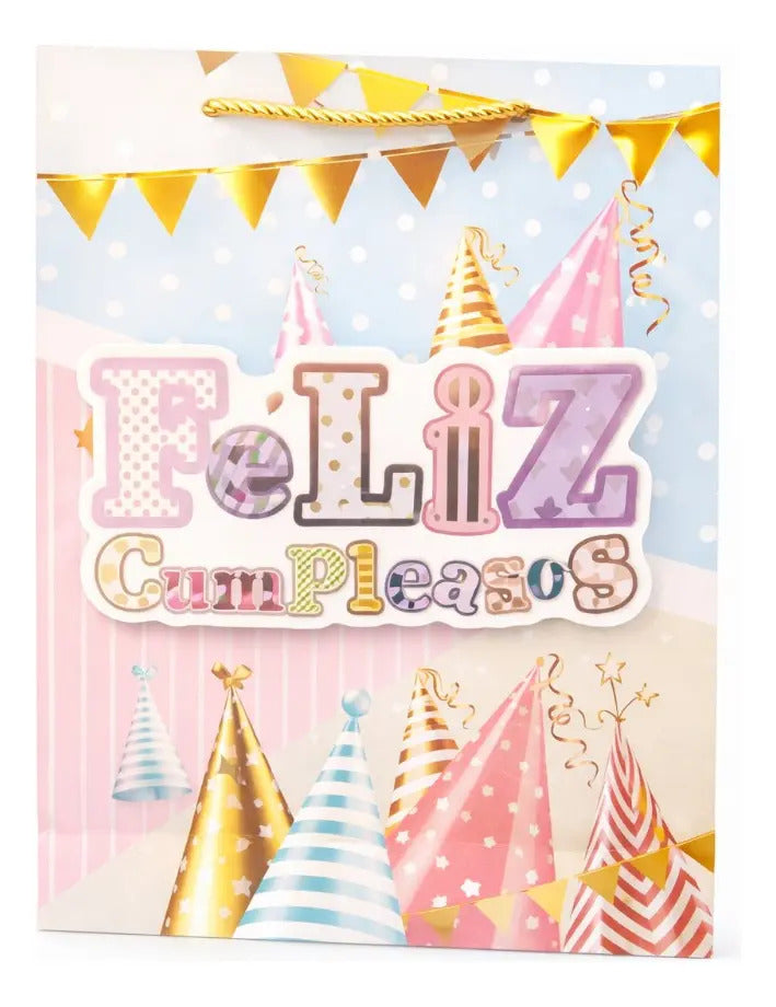 Bolsa De Regalo Una Docena Feliz Cumpleaños Colores Pastel
