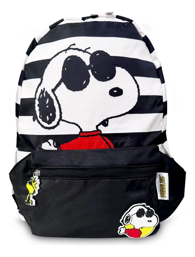 Set Escolar Yadatex Negro 3 Piezas Snoopy Canguro