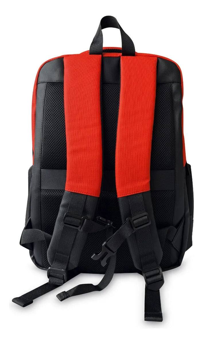 Mochila Juvenil American Bags Roja Lamborghini Tipo Vinipiel