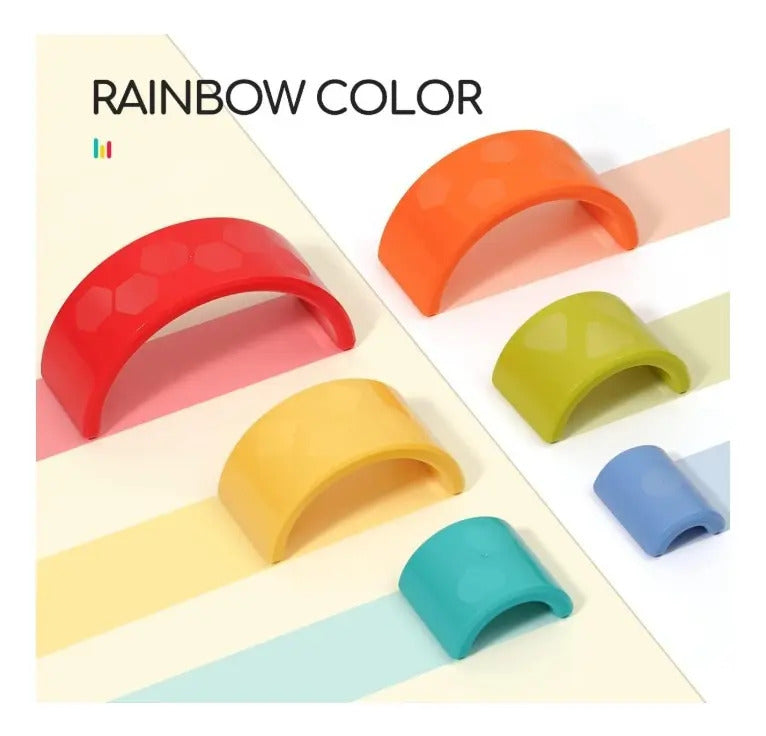 Juguete Didáctico Camaleón De Colores Con Aros Arcoíris