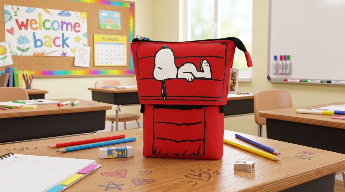 Lapicera Escolar Yadatex Snoopy Diseño Clásico Casita Roja
