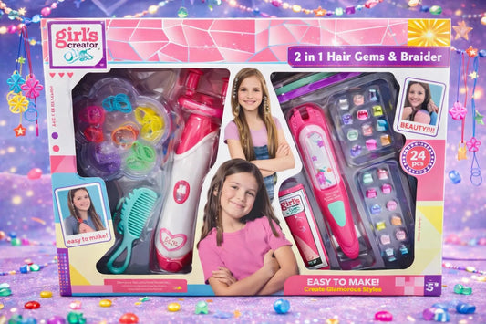 Set De Trenzas Y Decoración De Cabello 3 En 1 Con 30 Piezas