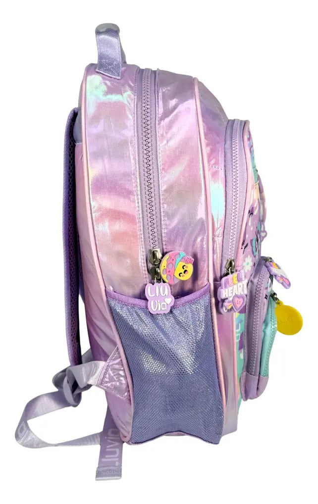 Mochila Primaria Marca Lluvia Monedero Carita