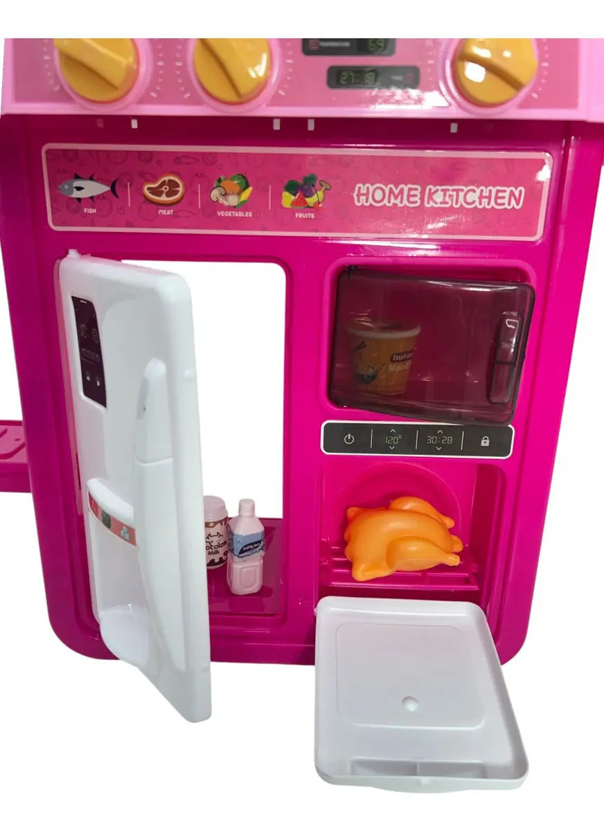 Cocina Infantil Marca Candy Toys Modelo Pequeño 42 Piezas
