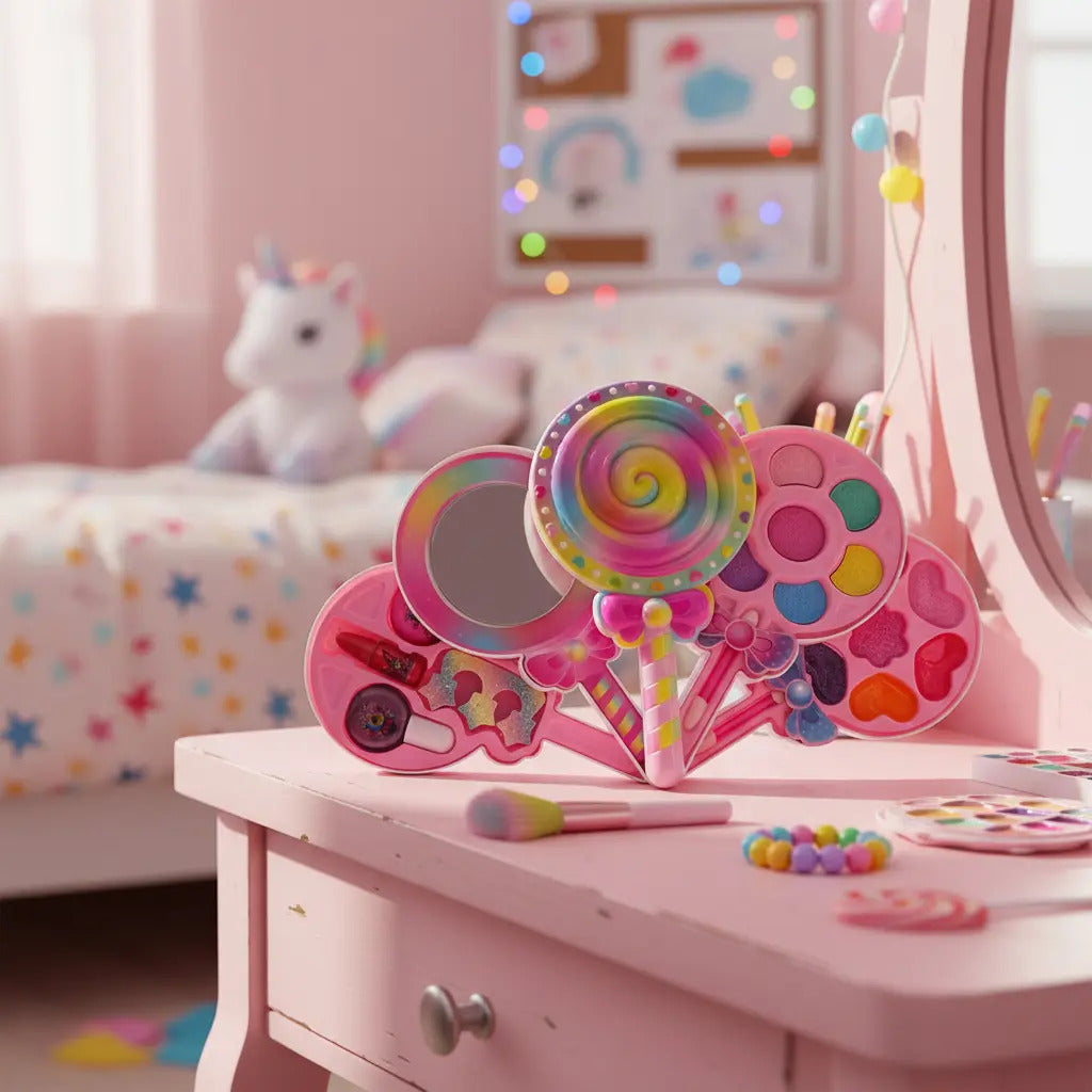Set De Maquillaje En Estuche Paleta 6 Piezas Candy Toys