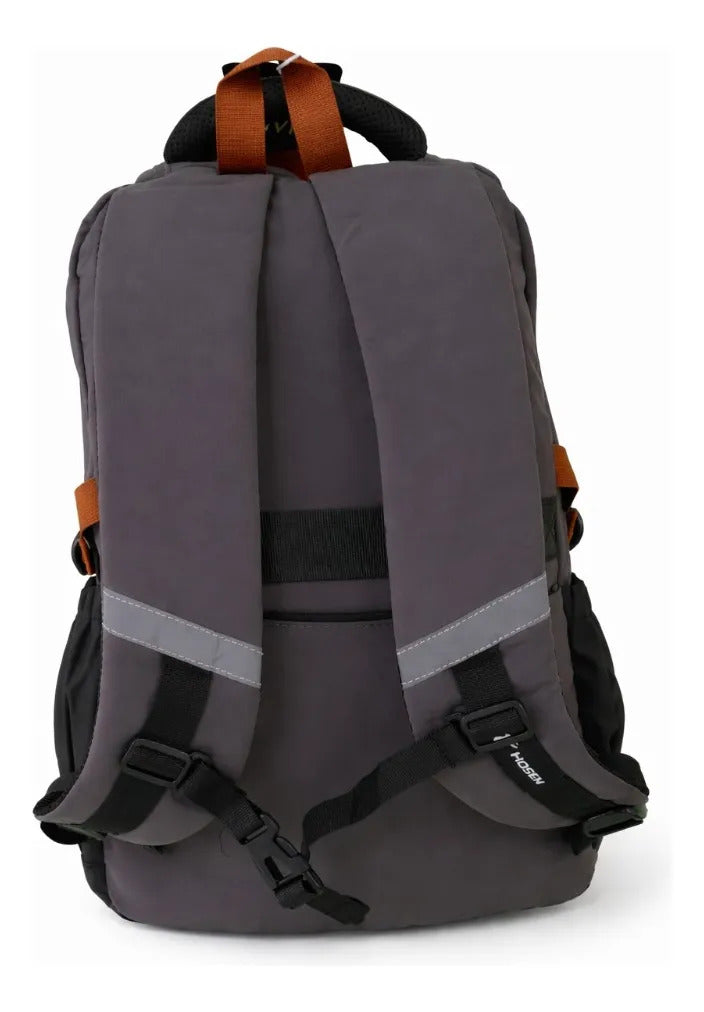Mochila juvenil Lluvia Gris Multifuncional Con Compartimentos