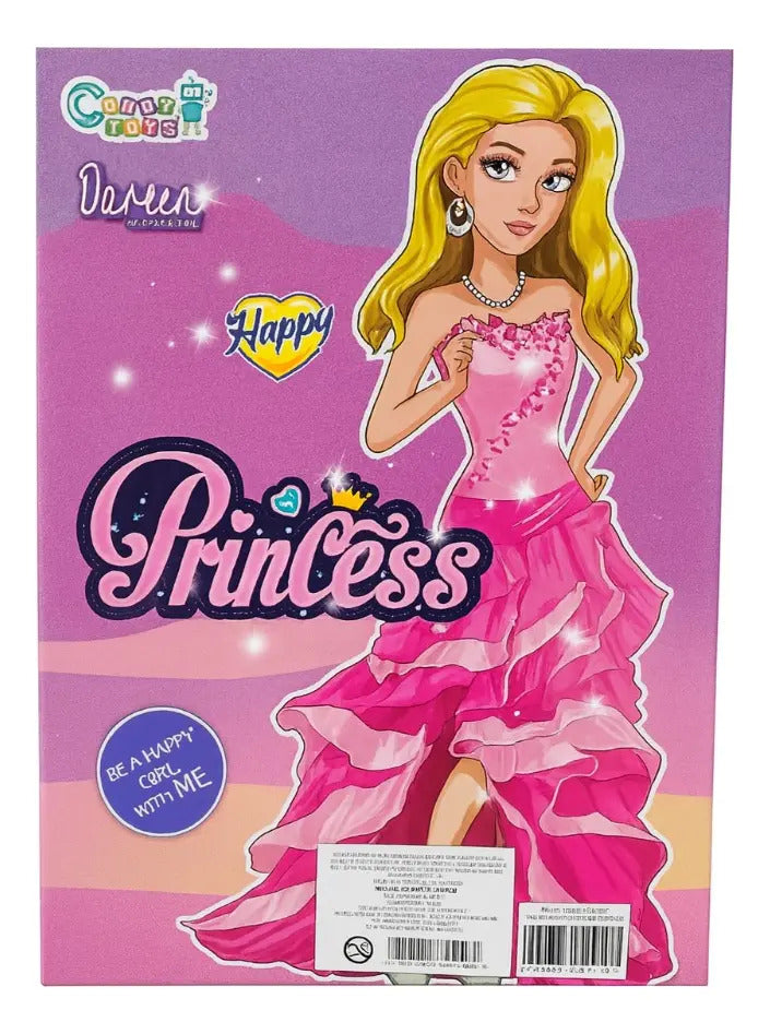 Muñeca Fashion Candy Toys Con 9 Accesorios Princesa O Sirena