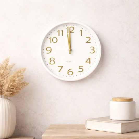 Reloj De Pared Quartz 30x4x30 Cm Limpio Moderno 4 Colores