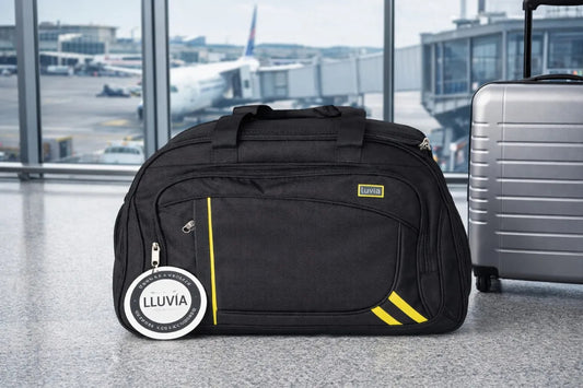 Maleta Deportiva Lluvia Negra Para Viaje Bolsa Amplia