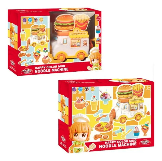 Set De Plastilina Camión De Hamburguesas Con 27 Piezas