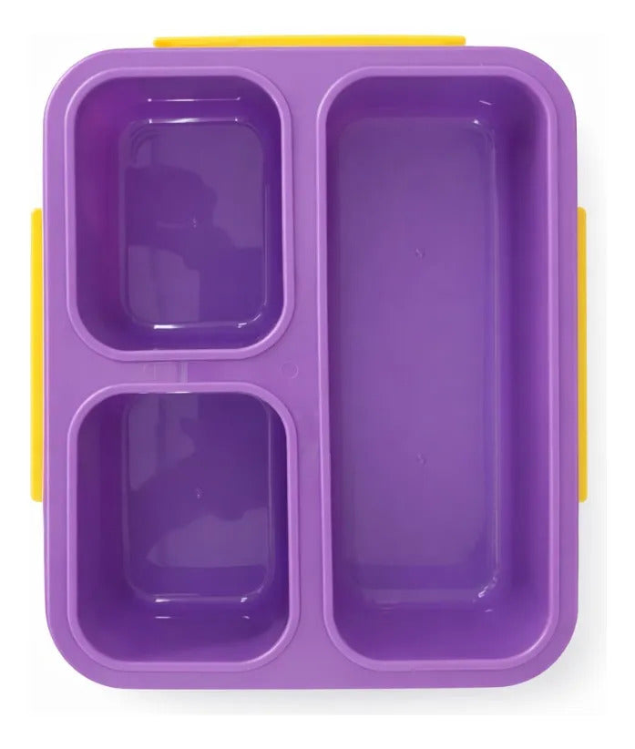Tupper Lunch Box  Grande 2000ml 3 Secciones Con Válvula