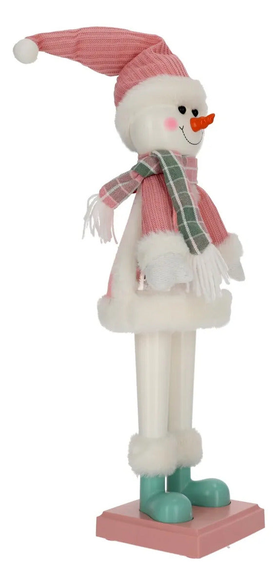 Muñeco Navideño Lluvia Panza Mágica Luz y Sonido 74 cm