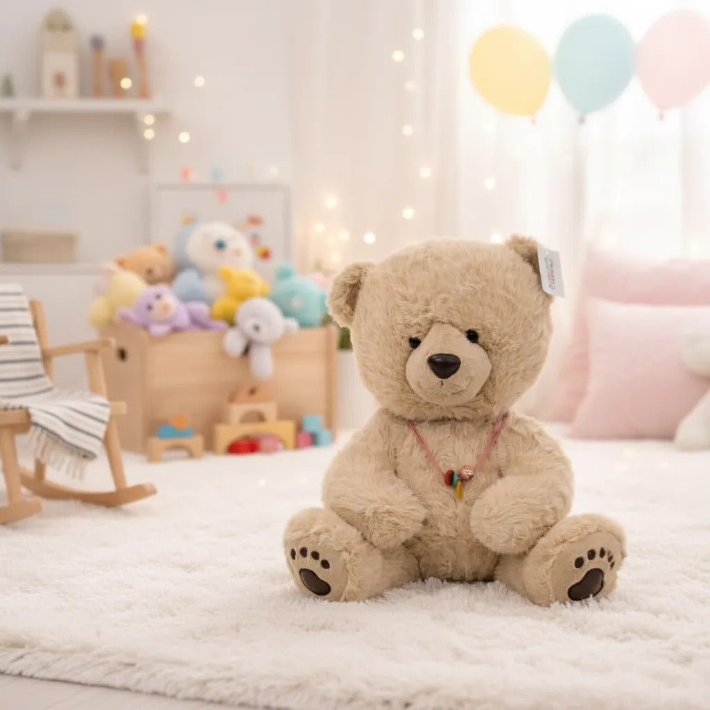 Peluche Clásico Oso De 41x34x36 Cm Dos Colores Candy Toys