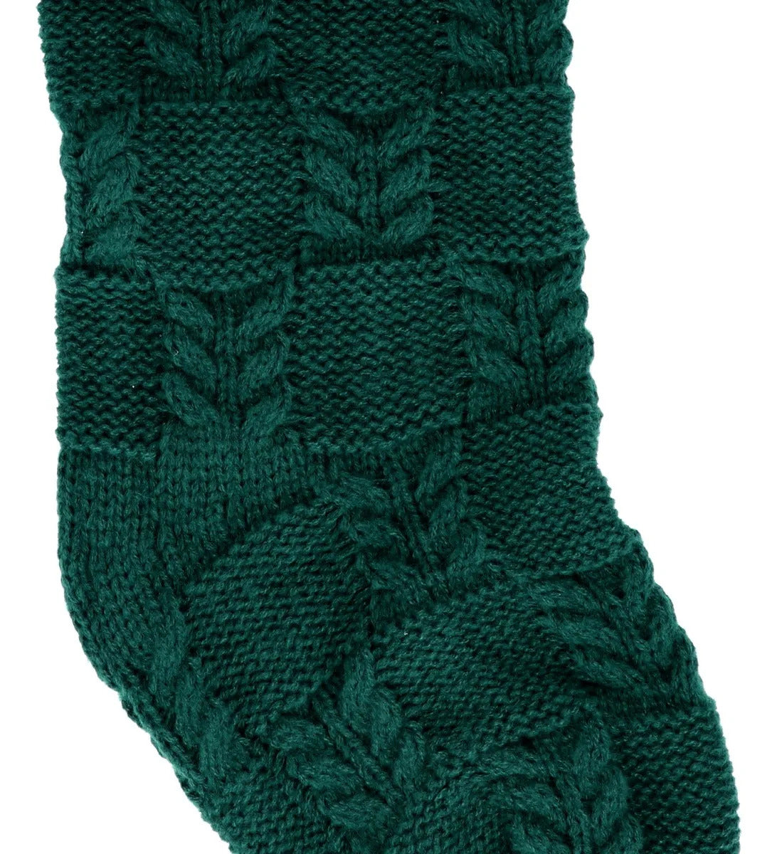 Bota Navideña Tejida de Trenzas 47 cm Surtida