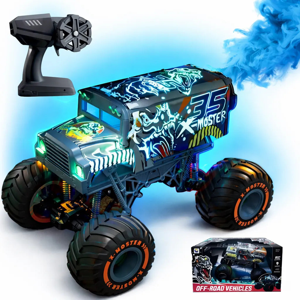 Camión A Control Remoto Candy Toys 4wd Con Efecto Vapor