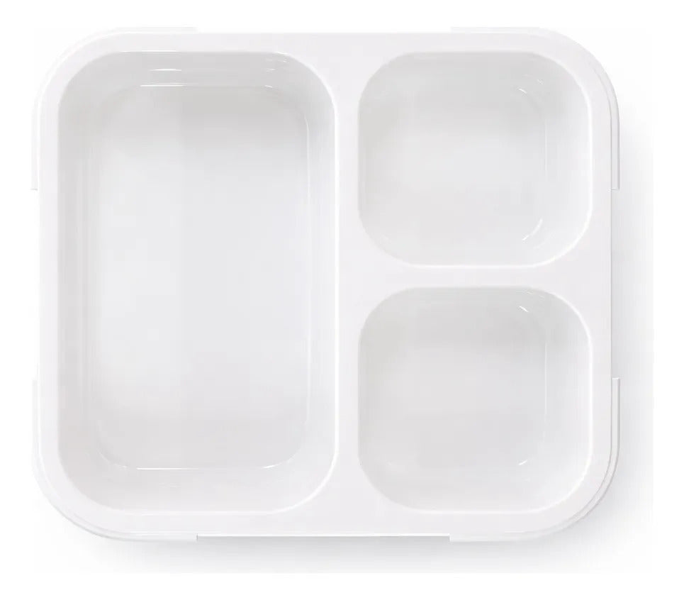 Tupper Yoovee 720 Ml Con 3 Compartimientos Sellado Antifugas