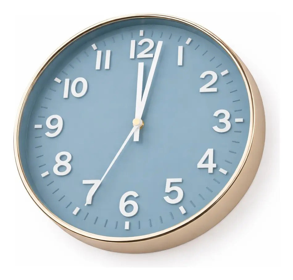 Reloj De Pared Contemporáneo 30x4x30 Cm Dos Colores
