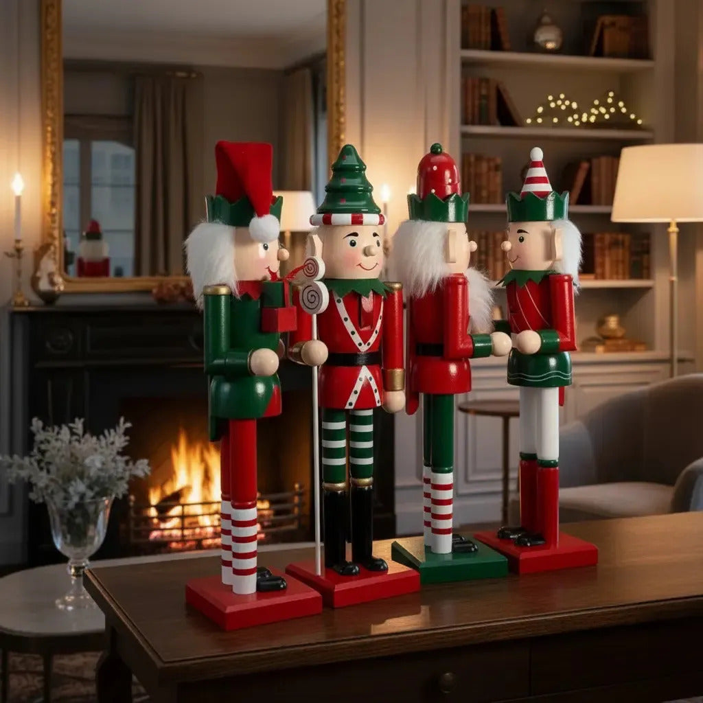 Cascanueces Duende Navideño Decorativo Lluvia 38 Cm 1 Pieza