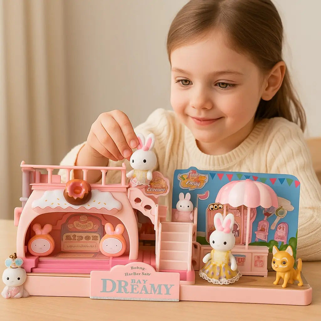 Panadería De Conejitos Candy Toys Bay Dreamy Con 17 Piezas