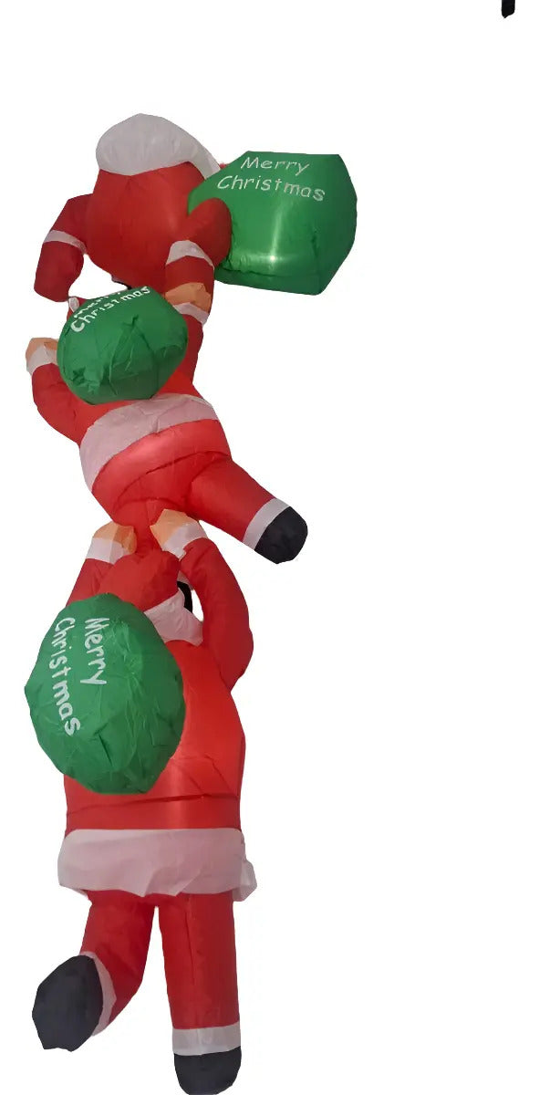 Inflable Navideño Escalera De Santas Marca Lluvia
