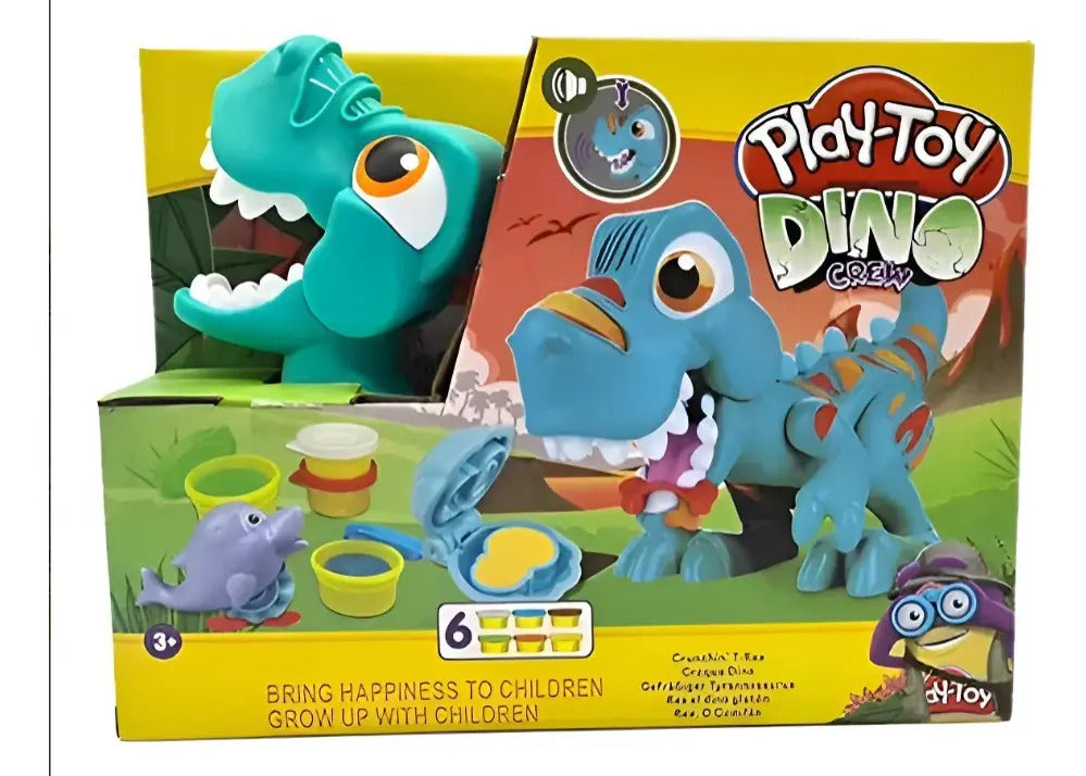 Set De Plastilina Dinosaurio Interactivo Con 6 Plastilinas