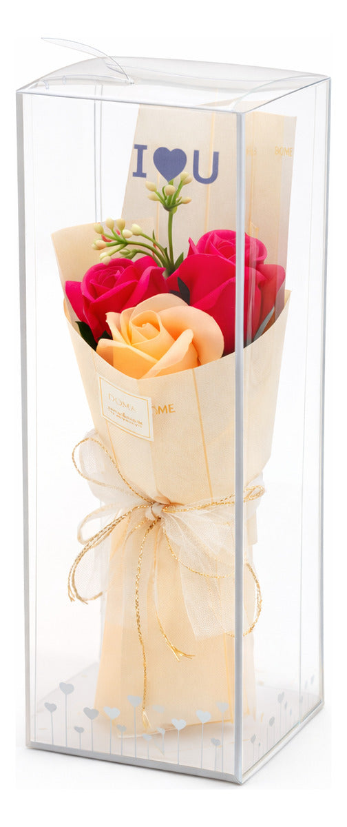 Detalle Romántico Con 3 Rosas Infinitas Surimax
