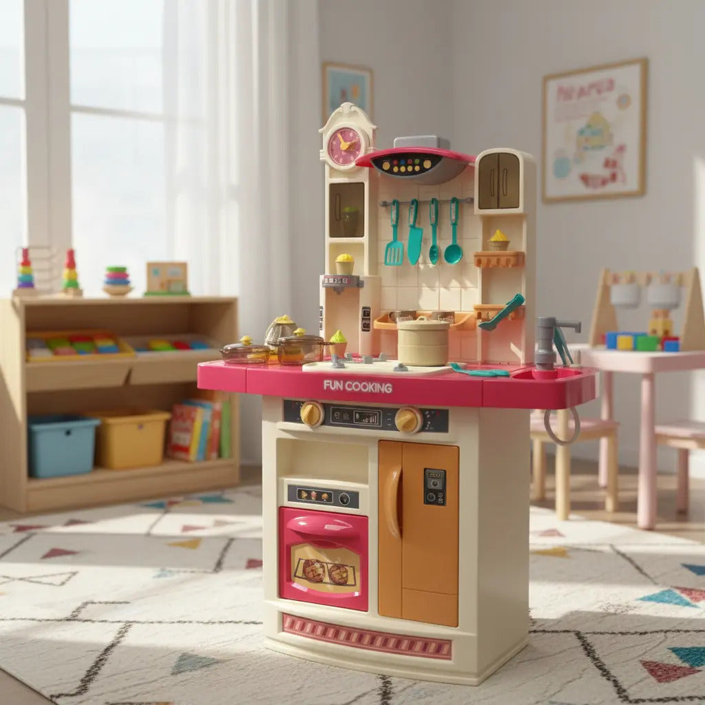 Cocina De Juguete Marca Candy Toys Infantil Con 48 Piezas