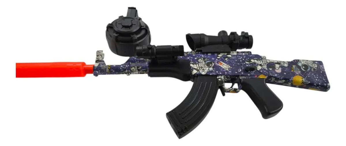 Rifle Ak47 De Hidrogel Recargable Candy Toys Con 30000 Balas