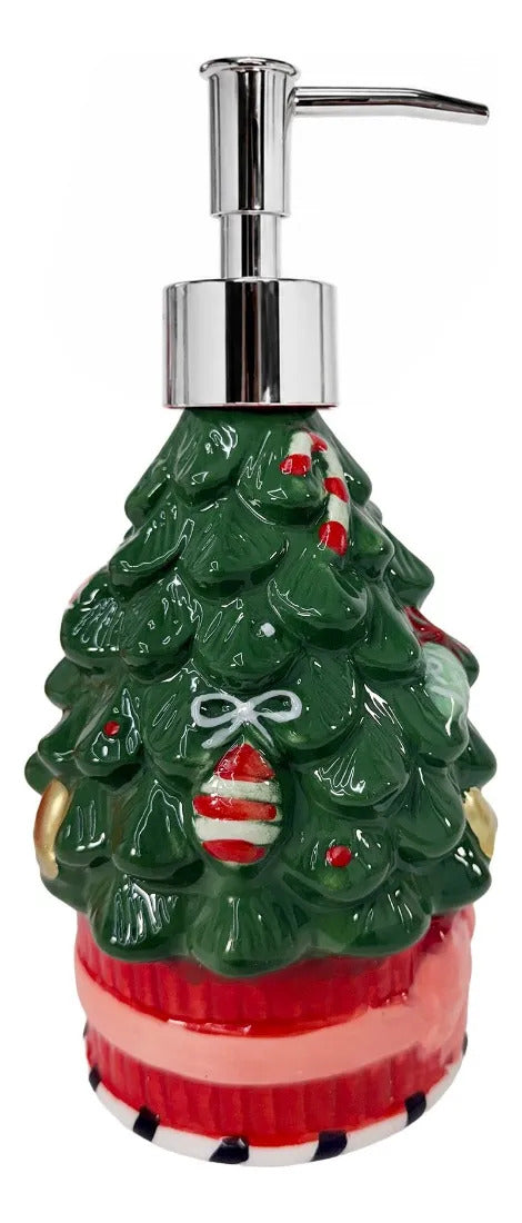 Jabonera Navideña Lluvia Lights Árbol De Navidad Verde 350 M