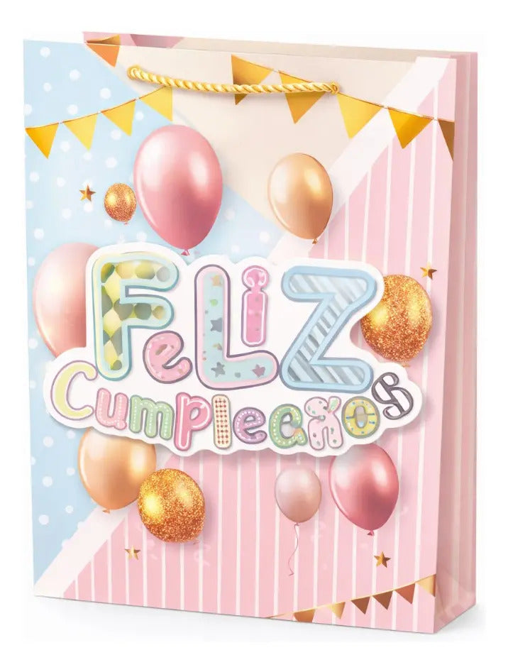 Bolsa De Regalo Una Docena Feliz Cumpleaños Colores Pastel