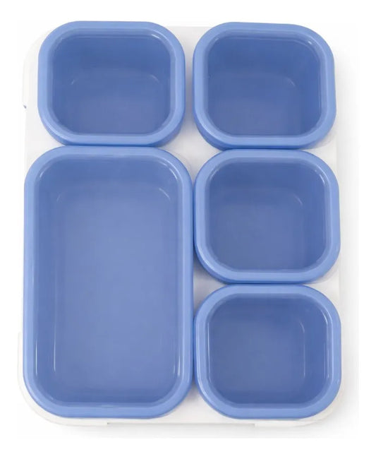 Tupper Lunch Box Yoovee 1000 Ml 5 Compartimientos Hermético