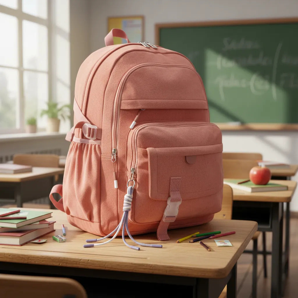 Mochila Marca Lluvia  Gamusa Rosa Primaria