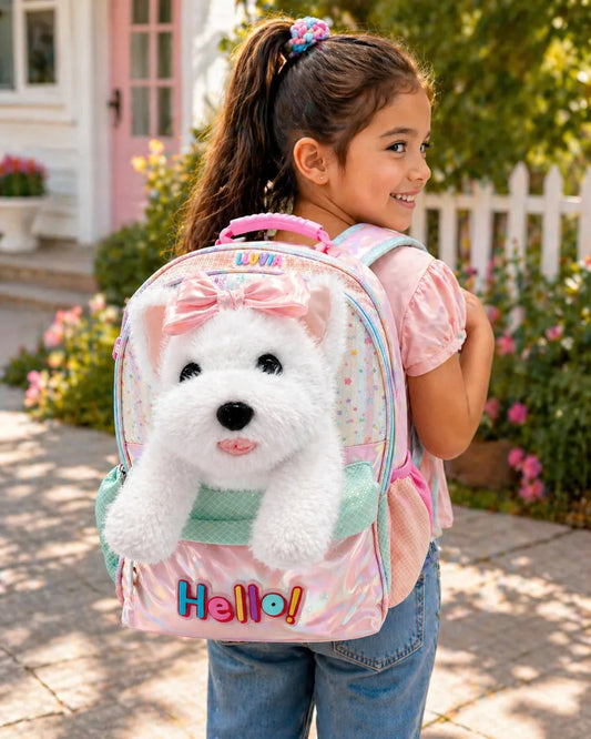 Mochila Lluvia Con Perrito Desmontable Y Bolso Incluido