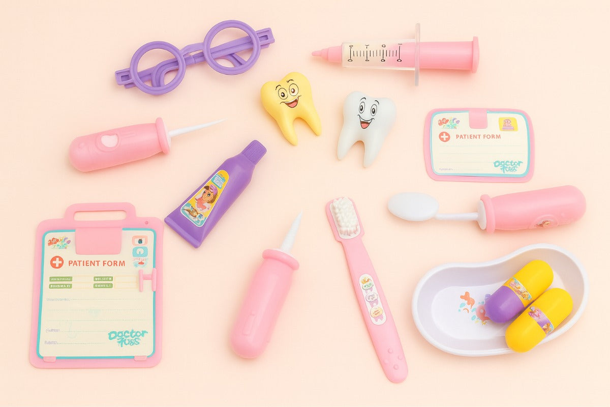 Juego De Dentista Para Niños Candy Toys 14 Piezas
