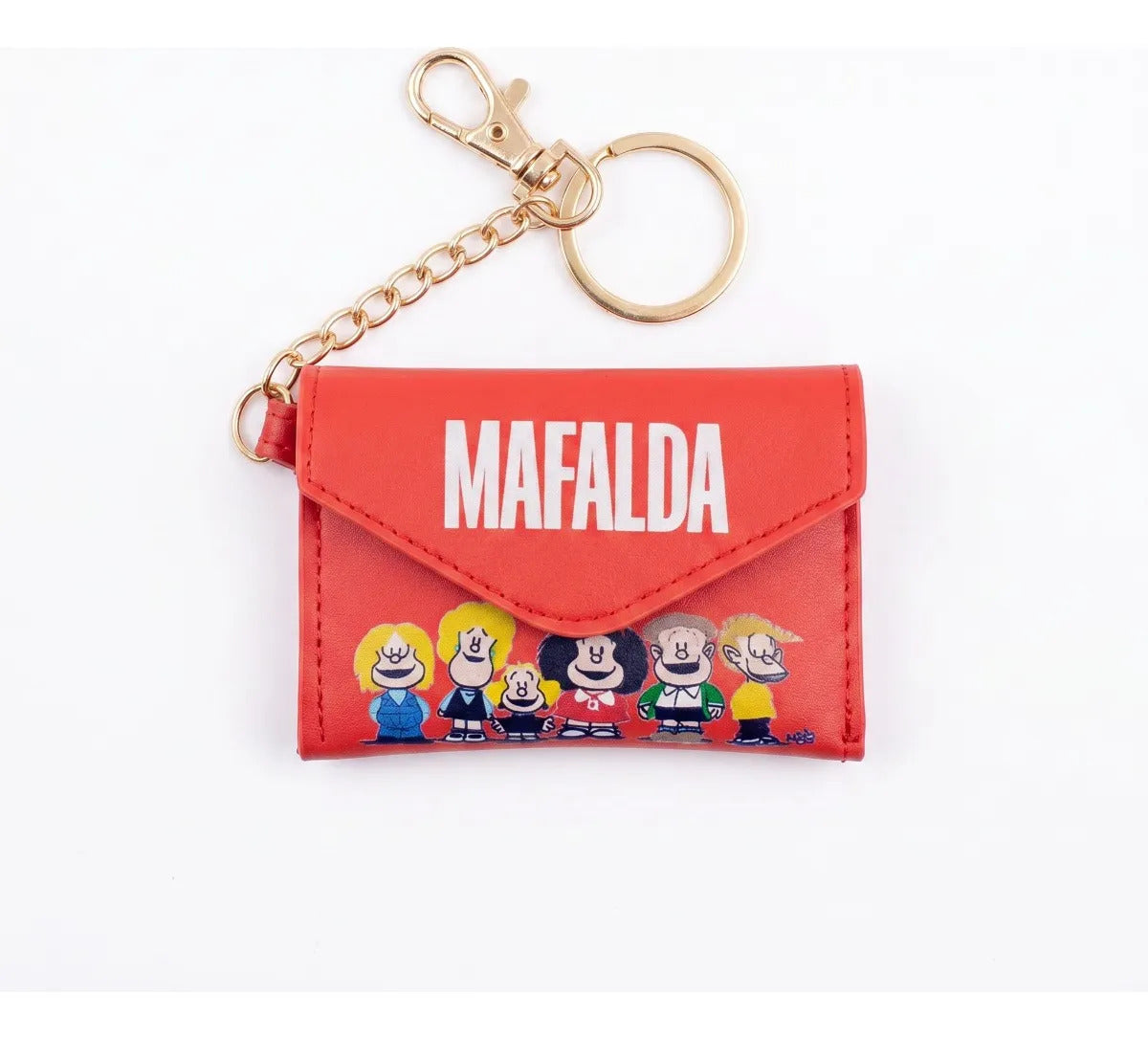 Mochila Juvenil Yadatex Mafalda Vinipiel Roja Con Monedero