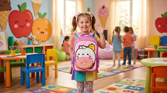 Mochila Escolar Kinder Rosa American Bags Molang Con Dona