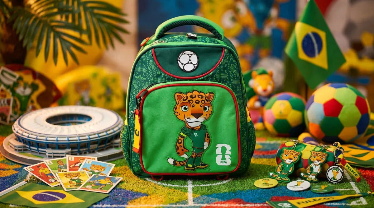 Mochila Escolar Fifa Mascota Futbol Para Primaria Color Verde