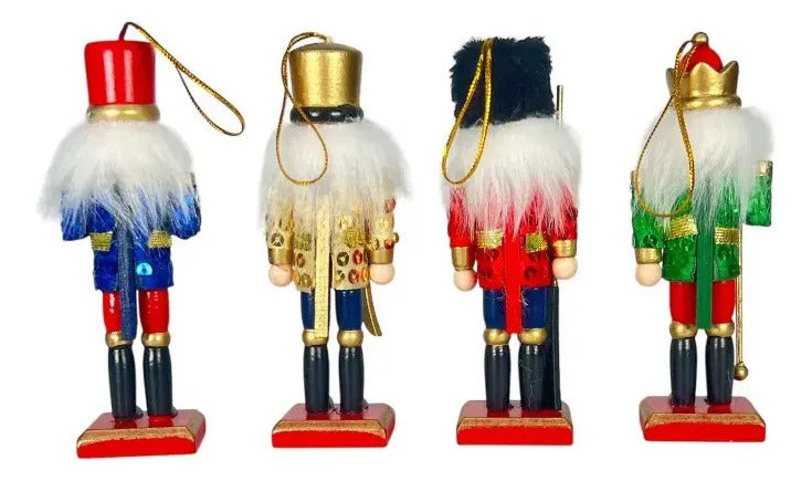 Cascanueces Decorativos 8 Piezas De Madera 14 Cm