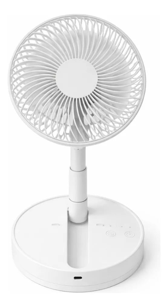 Ventilador Eléctrico Pequeño Blanco Con Temporizador
